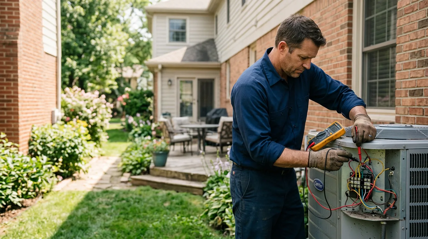 HVAC technician working near Canaan, NY